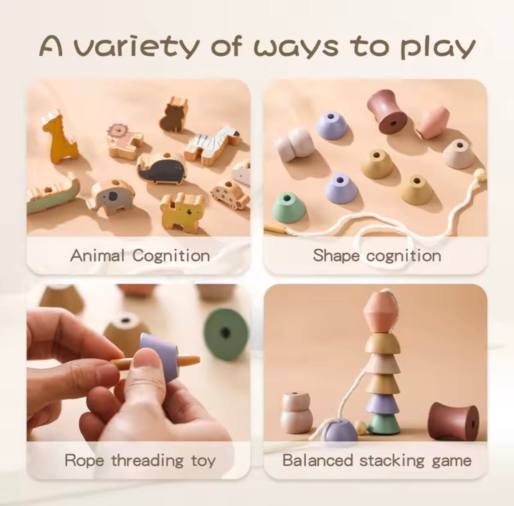 Thread & Learn Lacing Set – Builds Fine Motor Skills & Coordination
