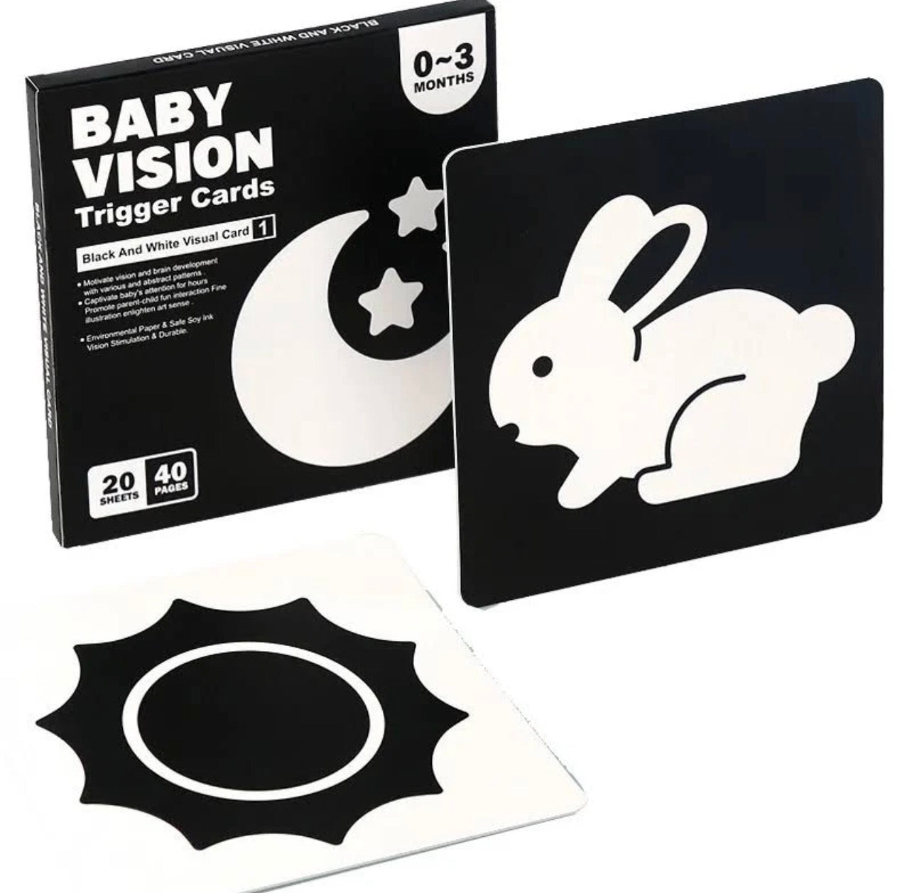 Early Vision Contrast Cards – Supports Focus & Visual Development