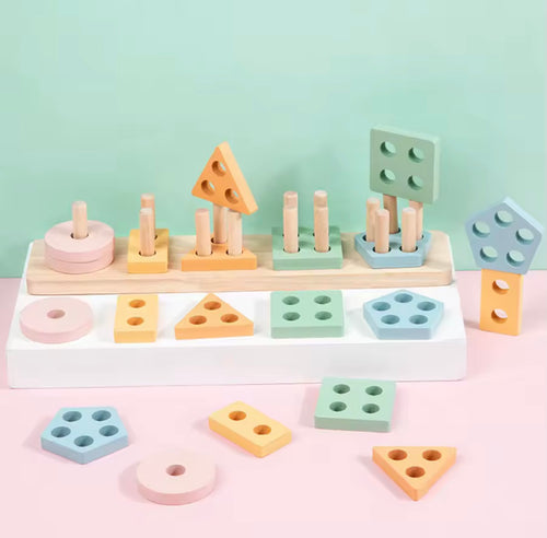 Shape & Learn Sorting Board – Builds Fine Motor Skills